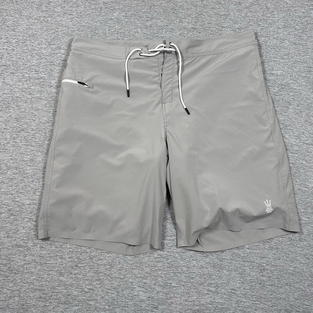 Driftline Original Drifties Board Shorts Mens 40 Gray Neoprene Lined Surf